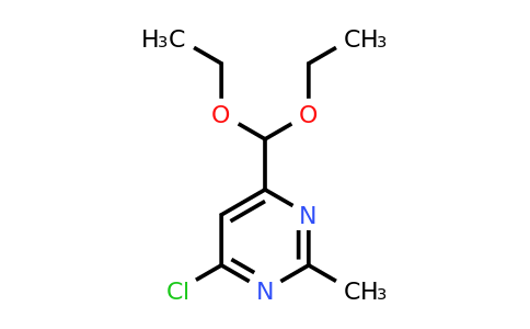 CAS 1820686-94-9 | 4-Chloro-6-(diethoxymethyl)-2-methylpyrimidine