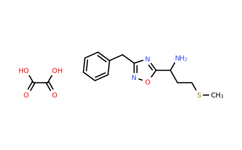 CAS 1820703-53-4 | 1-(3-benzyl-1,2,4-oxadiazol-5-yl)-3-(methylthio)propan-1-amine oxalate