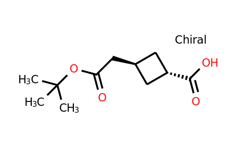 CAS 1821398-88-2 | trans-3-(2-tert-butoxy-2-oxo-ethyl)cyclobutanecarboxylic acid