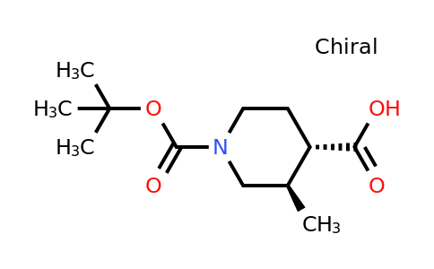 CAS 1821810-67-6 | (3R,4S)-1-[(tert-butoxy)carbonyl]-3-methylpiperidine-4-carboxylic acid