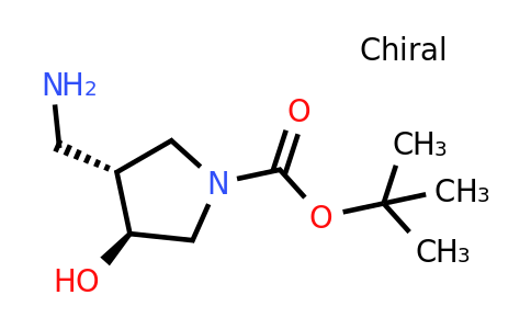 CAS 1821824-99-0 | tert-butyl (3R,4S)-3-(aminomethyl)-4-hydroxypyrrolidine-1-carboxylate