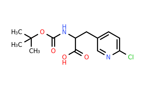CAS 1822342-26-6 | 2-{[(tert-butoxy)carbonyl]amino}-3-(6-chloropyridin-3-yl)propanoic acid