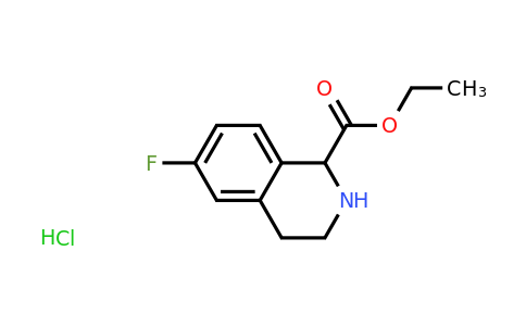 CAS 1822454-85-2 | Ethyl 6-fluoro-1,2,3,4-tetrahydro-isoquinoline-1-carboxylate hydrochloride