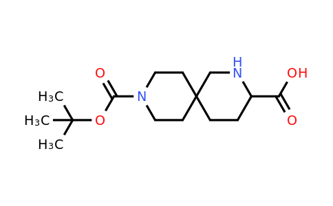 CAS 1822505-41-8 | 9-(tert-butoxycarbonyl)-2,9-diazaspiro[5.5]undecane-3-carboxylic acid