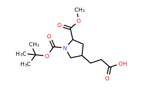 CAS 1822533-03-8 | 3-{1-[(tert-butoxy)carbonyl]-5-(methoxycarbonyl)pyrrolidin-3-yl}propanoic acid
