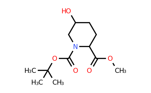 CAS 1822538-74-8 | 1-(tert-butyl) 2-methyl 5-hydroxypiperidine-1,2-dicarboxylate