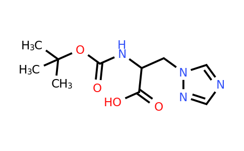 CAS 1822548-43-5 | 2-{[(tert-butoxy)carbonyl]amino}-3-(1H-1,2,4-triazol-1-yl)propanoic acid
