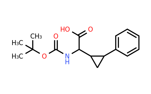CAS 1822572-96-2 | 2-{[(tert-butoxy)carbonyl]amino}-2-(2-phenylcyclopropyl)acetic acid