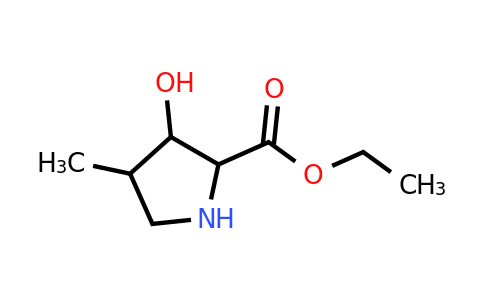 CAS 1822573-80-7 | ethyl 3-hydroxy-4-methyl-pyrrolidine-2-carboxylate