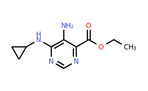 CAS 1822802-02-7 | Ethyl 5-amino-6-(cyclopropylamino)pyrimidine-4-carboxylate
