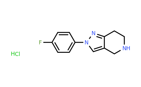 CAS 1822862-37-2 | 2-(4-Fluoro-phenyl)-4,5,6,7-tetrahydro-2H-pyrazolo[4,3-c]pyridine hydrochloride