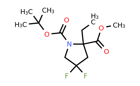 CAS 1823265-23-1 | 1-tert-Butyl 2-Methyl 2-ethyl-4,4-difluoropyrrolidine-1,2-dicarboxylate