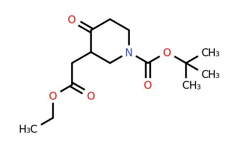 CAS 1823266-99-4 | tert-butyl 3-(2-ethoxy-2-oxo-ethyl)-4-oxo-piperidine-1-carboxylate