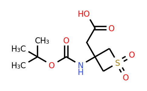 CAS 1823267-64-6 | 2-(3-{[(tert-butoxy)carbonyl]amino}-1,1-dioxo-1lambda6-thietan-3-yl)acetic acid