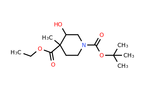 CAS 1823275-17-7 | 1-tert-Butyl 4-Ethyl 3-hydroxy-4-methylpiperidine-1,4-dicarboxylate