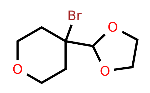 CAS 1823343-60-7 | 4-bromo-4-(1,3-dioxolan-2-yl)oxane