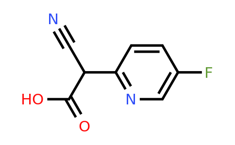 CAS 1823343-97-0 | 2-Cyano-2-(5-fluoropyridin-2-yl)acetic acid