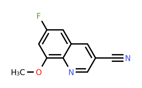 CAS 1823362-36-2 | 6-Fluoro-8-methoxyquinoline-3-carbonitrile