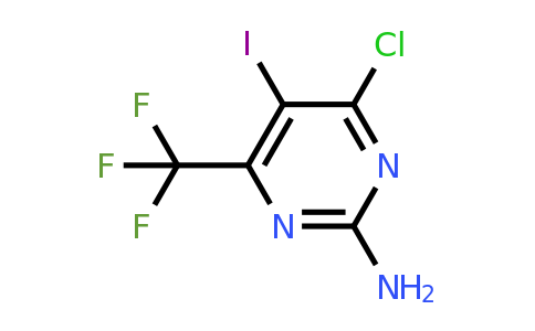 CAS 1823367-97-0 | 4-Chloro-5-iodo-6-(trifluoromethyl)pyrimidin-2-amine