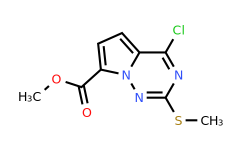 CAS 1823484-81-6 | methyl 4-chloro-2-(methylsulfanyl)pyrrolo[2,1-f][1,2,4]triazine-7-carboxylate