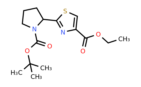 CAS 1823496-85-0 | ethyl 2-(1-tert-butoxycarbonylpyrrolidin-2-yl)thiazole-4-carboxylate
