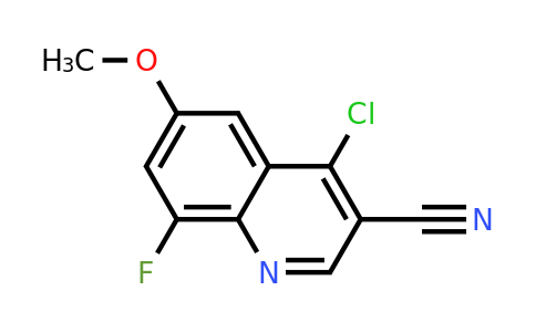 CAS 1823500-08-8 | 4-Chloro-8-fluoro-6-methoxyquinoline-3-carbonitrile