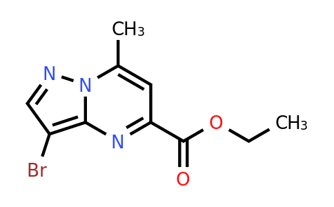 CAS 1823500-24-8 | Ethyl 3-bromo-7-methylpyrazolo[1,5-a]pyrimidine-5-carboxylate