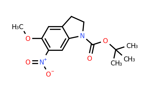 CAS 1823508-93-5 | tert-Butyl 5-methoxy-6-nitroindoline-1-carboxylate