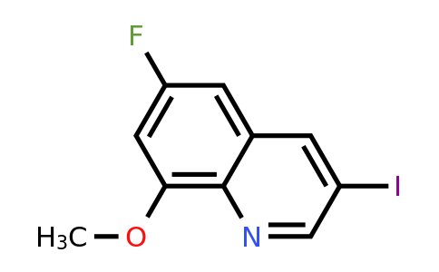 CAS 1823900-59-9 | 6-Fluoro-3-iodo-8-methoxyquinoline