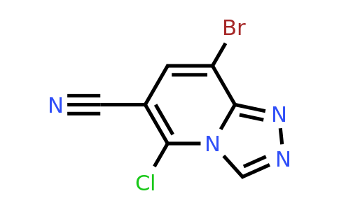 CAS 1823924-70-4 | 8-Bromo-5-chloro-[1,2,4]triazolo[4,3-a]pyridine-6-carbonitrile