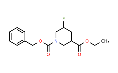 CAS 1823995-53-4 | 1-Benzyl 3-Ethyl 5-fluoropiperidine-1,3-dicarboxylate