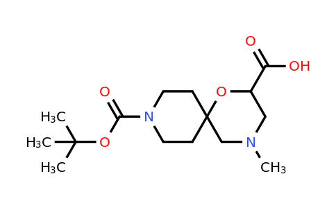 CAS 1824018-10-1 | 9-(tert-butoxycarbonyl)-4-methyl-1-oxa-4,9-diazaspiro[5.5]undecane-2-carboxylic acid