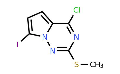 CAS 1824080-03-6 | 4-chloro-7-iodo-2-(methylsulfanyl)pyrrolo[2,1-f][1,2,4]triazine
