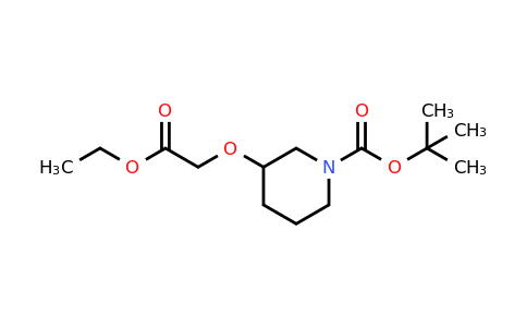CAS 1824091-88-4 | tert-Butyl 3-(2-ethoxy-2-oxoethoxy)piperidine-1-carboxylate