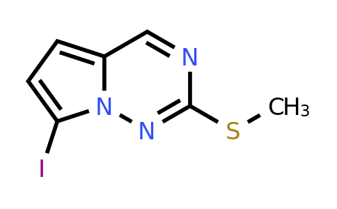 CAS 1824092-16-1 | 7-iodo-2-(methylsulfanyl)pyrrolo[2,1-f][1,2,4]triazine