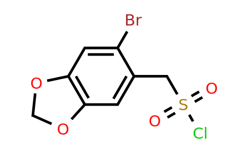 CAS 1824092-42-3 | (6-Bromo-2H-1,3-benzodioxol-5-yl)methanesulfonyl chloride