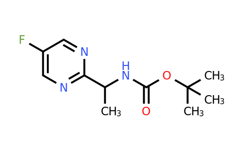 CAS 1824210-92-5 | tert-Butyl (1-(5-fluoropyrimidin-2-yl)ethyl)carbamate