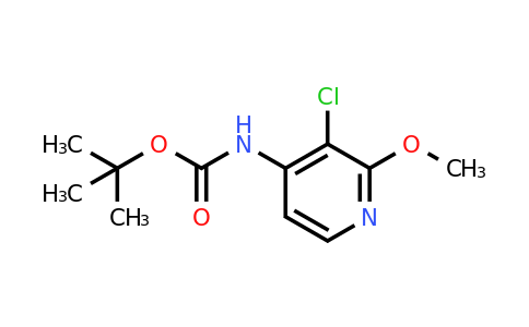 CAS 1824284-24-3 | (3-Chloro-2-methoxy-pyridin-4-yl)-carbamic acid tert-butyl ester