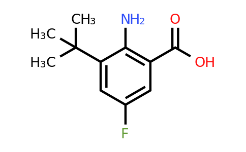 CAS 1824298-76-1 | 2-Amino-3-tert-butyl-5-fluoro-benzoic acid