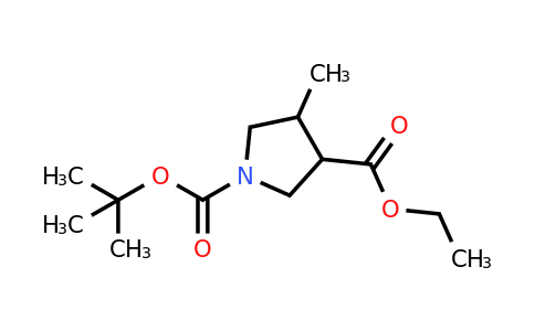 CAS 1824525-17-8 | 1-Tert-butyl 3-ethyl 4-methylpyrrolidine-1,3-dicarboxylate