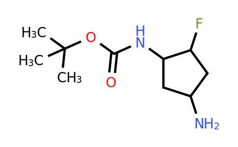 tert-butyl N-(4-amino-2-fluorocyclopentyl)carbamate