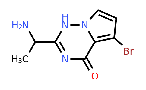 CAS 1824622-79-8 | 2-(1-aminoethyl)-5-bromo-1H,4H-pyrrolo[2,1-f][1,2,4]triazin-4-one