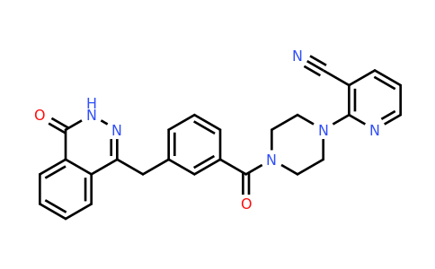 CAS 1825345-33-2 | 2-(4-(3-((4-Oxo-3,4-dihydrophthalazin-1-yl)methyl)benzoyl)piperazin-1-yl)nicotinonitrile