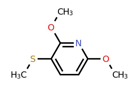 CAS 1826110-21-7 | 2,6-Dimethoxy-3-(methylsulfanyl)pyridine