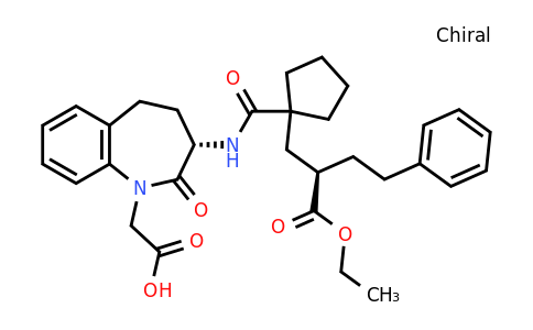 CAS 182821-27-8 | 2-((S)-3-(1-((R)-2-(ethoxycarbonyl)-4-phenylbutyl)cyclopentanecarboxamido)-2-oxo-2,3,4,5-tetrahydro-1H-benzo[b]azepin-1-yl)acetic acid