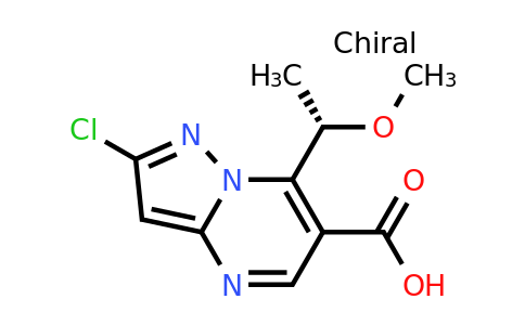 CAS 1832580-83-2 | 2-chloro-7-[(1S)-1-methoxyethyl]pyrazolo[1,5-a]pyrimidine-6-carboxylic acid