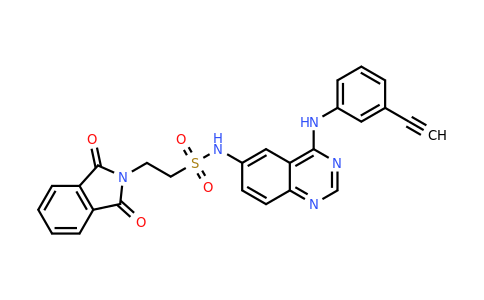 CAS 183321-69-9 | 2-(1,3-Dioxoisoindolin-2-yl)-N-(4-((3-ethynylphenyl)amino)quinazolin-6-yl)ethanesulfonamide