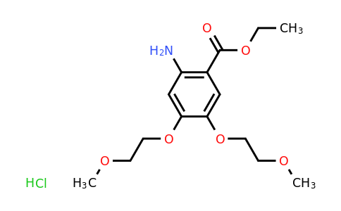 Ethyl 2-amino-4,5-bis(2-methoxyethoxy)benzoate hydrochloride