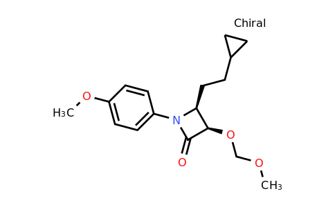 CAS 1835745-17-9 | (3R,4S)-4-(2-cyclopropylethyl)-3-(methoxymethoxy)-1-(4-methoxyphenyl)azetidin-2-one