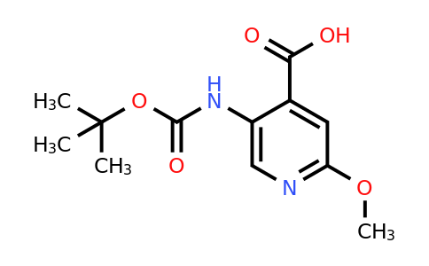 CAS 183741-86-8 | 5-(Tert-butoxycarbonylamino)-2-methoxypyridine-4-carboxylic acid